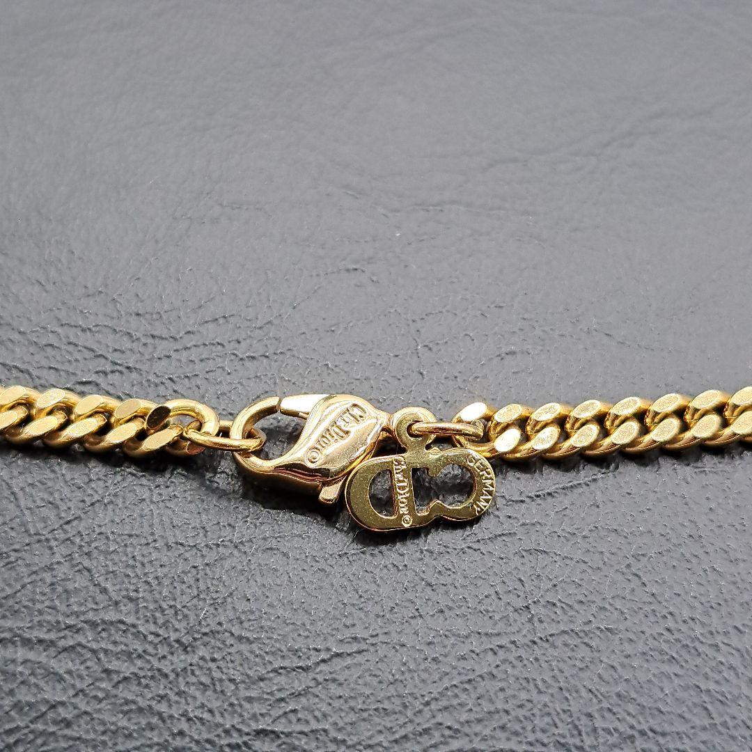 Dior ディオール ネックレス ロゴ ゴールド 喜平 CD 希少デザイン