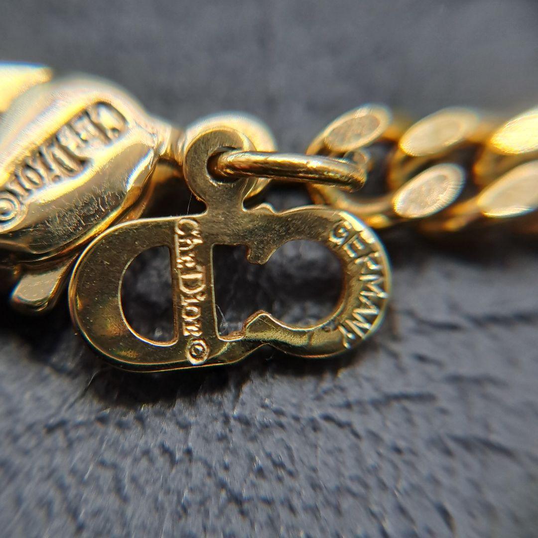 Dior ディオール ネックレス ロゴ ゴールド 喜平 CD 希少デザイン