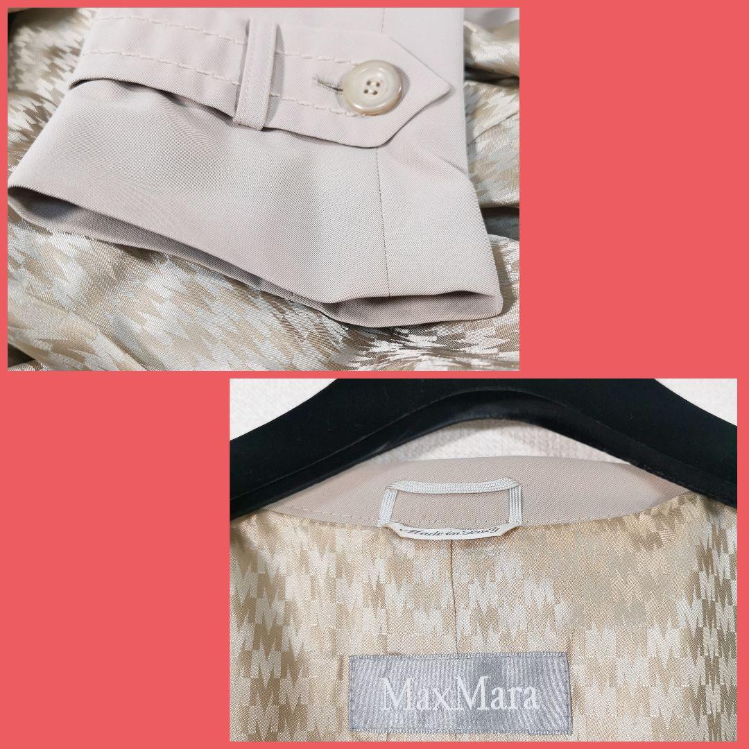 はわい８０８! マックスマーラMaxMara高級シルバータグトレンチコート
