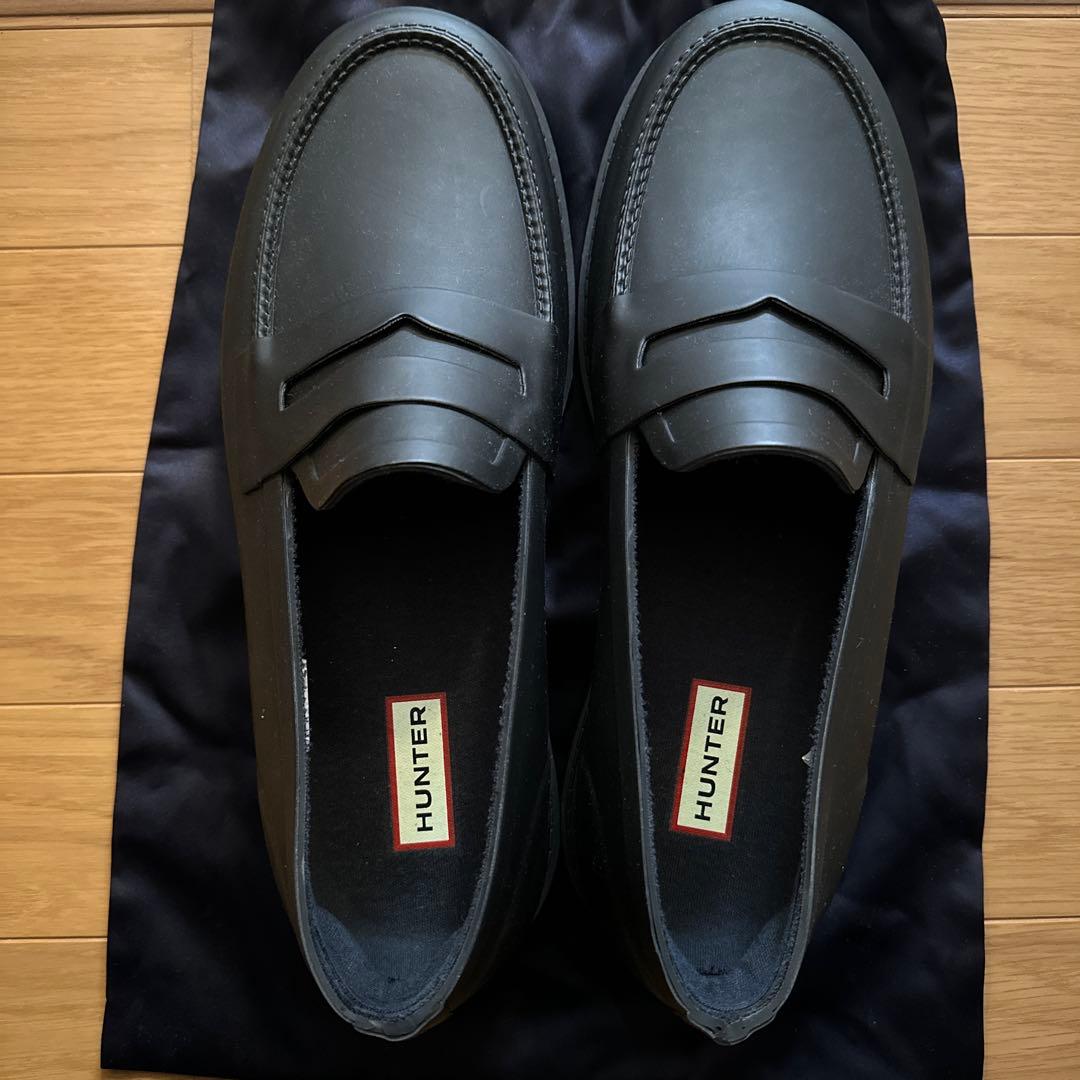 ハンター　レインシューズ　メンズ　サイズ28cm UKサイズ9 黒