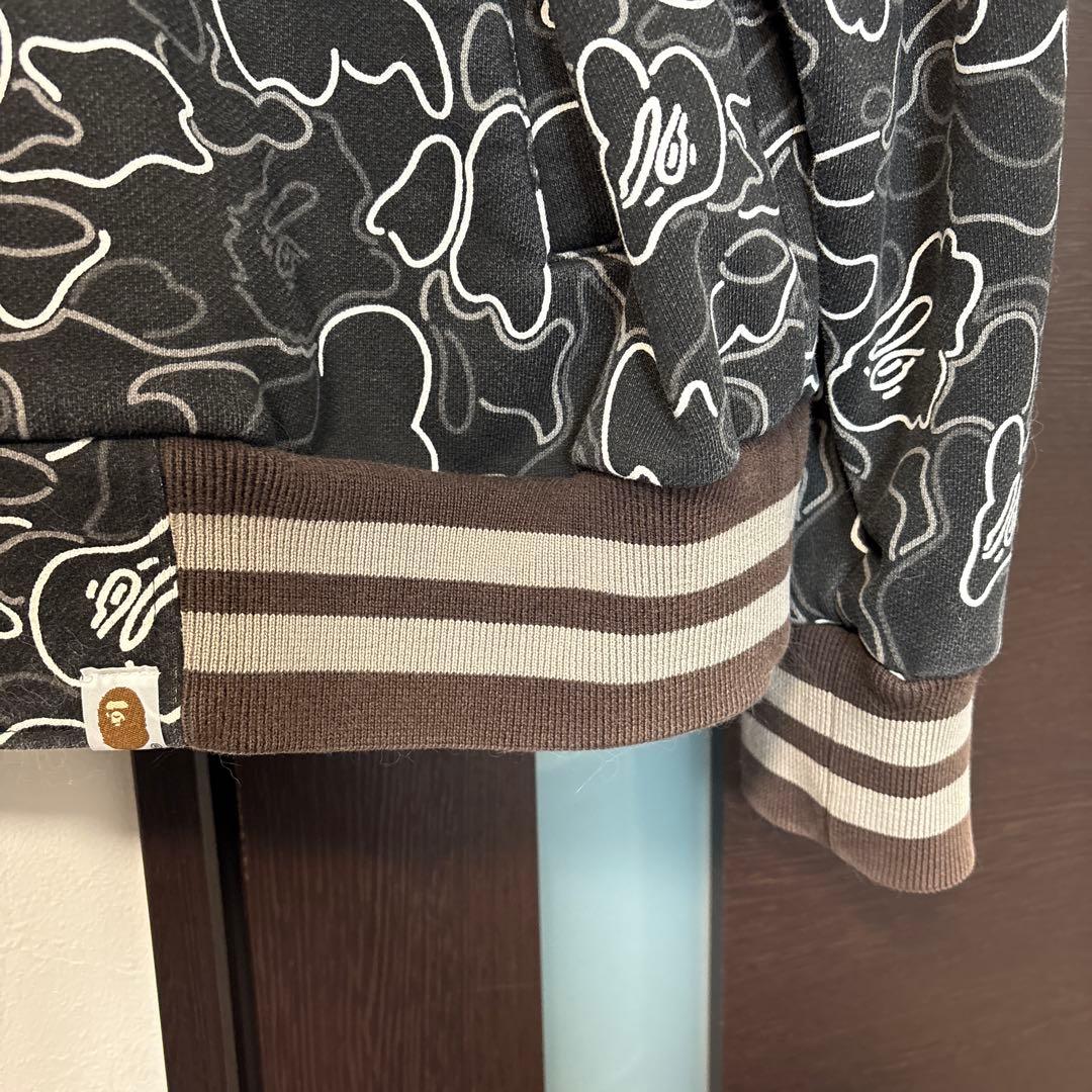 BAPE ネオンカモ　スタジャン L エイプ　a bathing ape