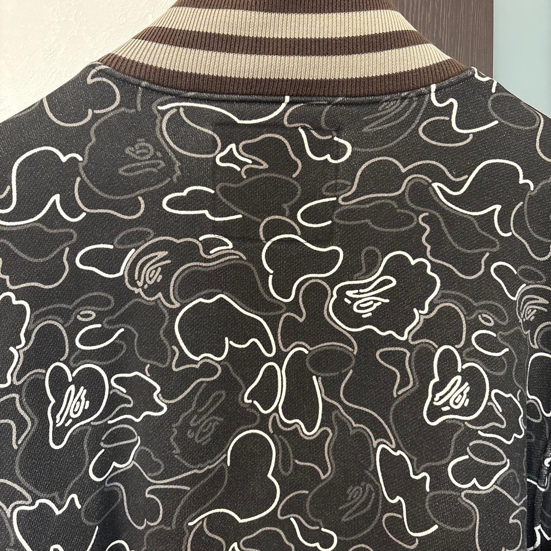 BAPE ネオンカモ　スタジャン L エイプ　a bathing ape