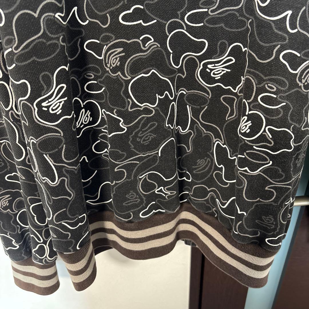 BAPE ネオンカモ　スタジャン L エイプ　a bathing ape