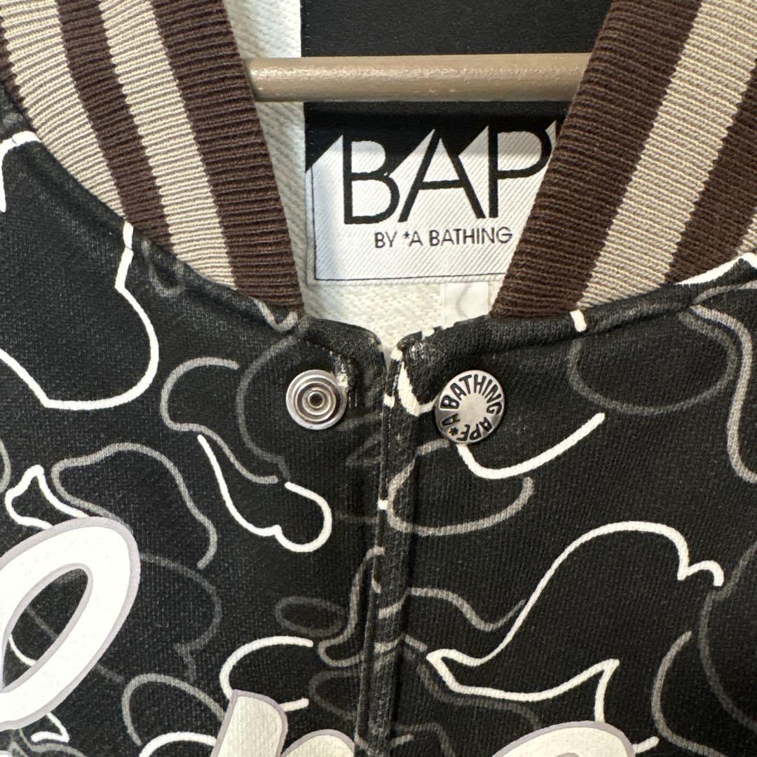BAPE ネオンカモ　スタジャン L エイプ　a bathing ape