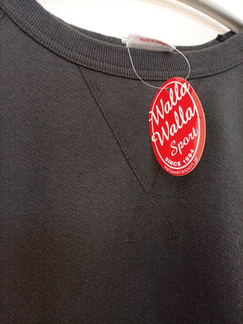 新品WALLA WALLA SPORT 13oz クルースウェット　グレー