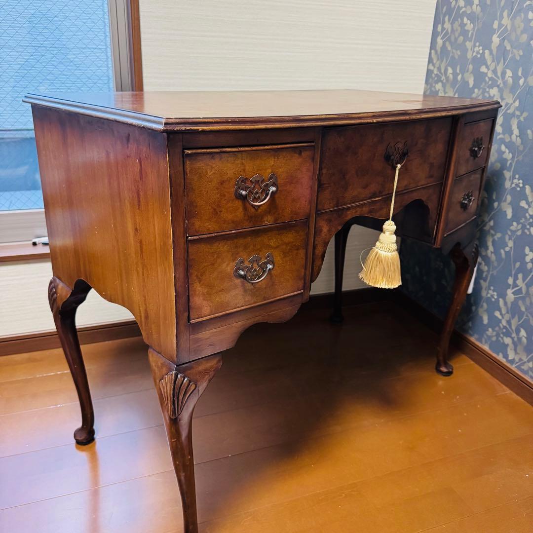 英国アンティークイギリス　サイドボード　サイドテーブル　コンソールデスク　猫脚