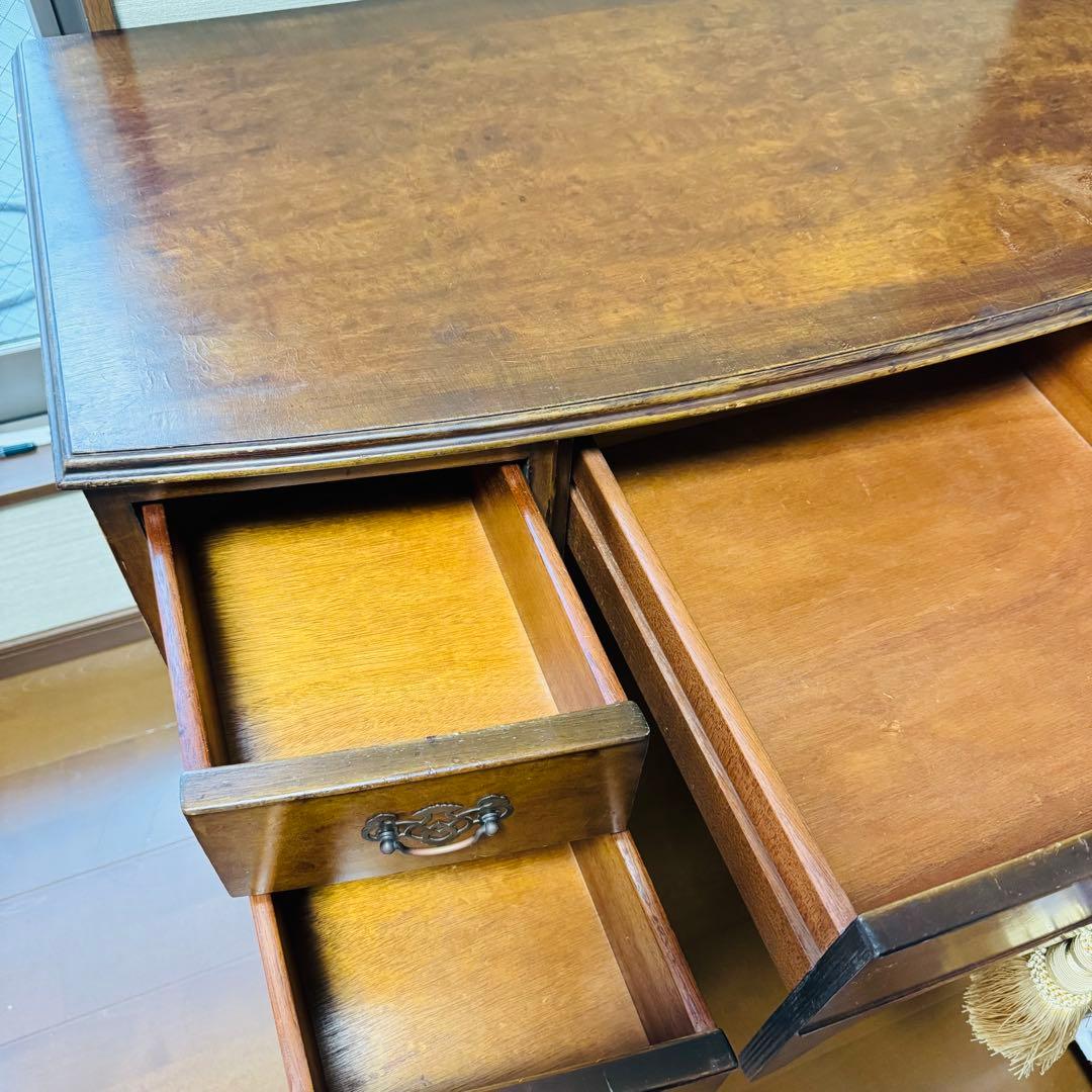 英国アンティークイギリス　サイドボード　サイドテーブル　コンソールデスク　猫脚