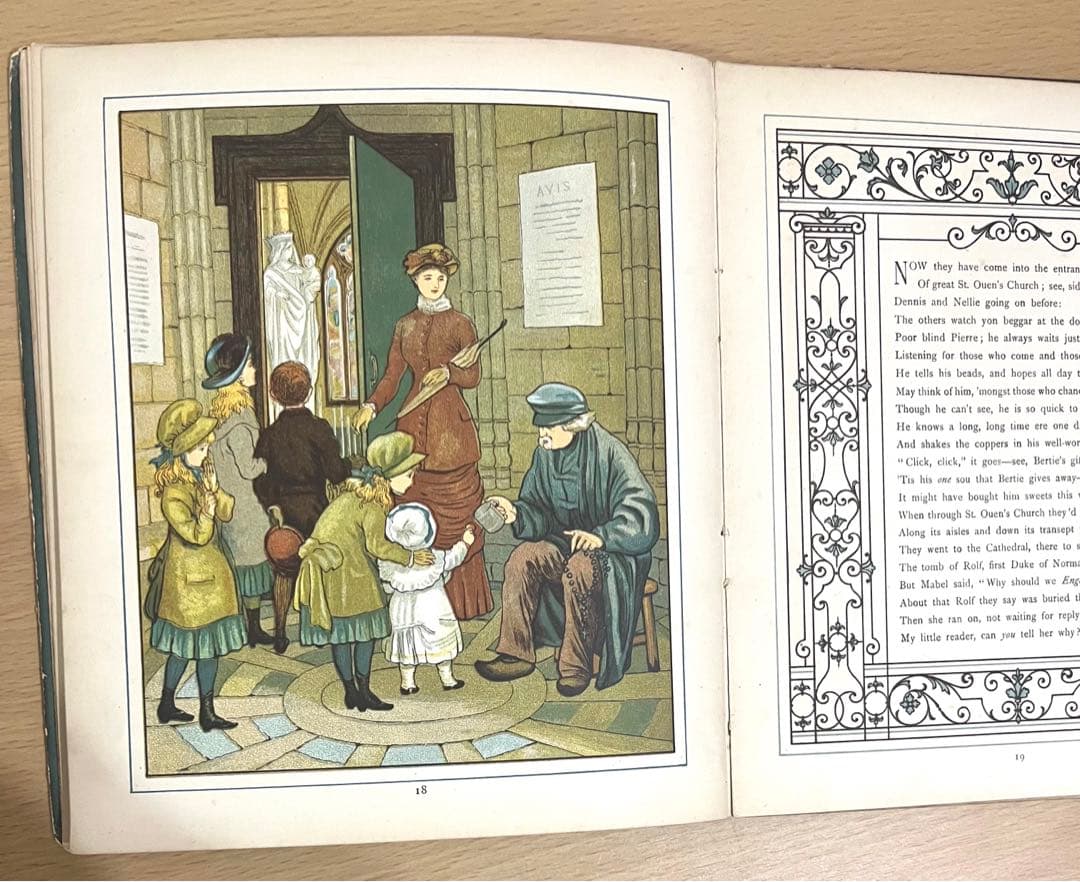 No.285 希少 アンティーク 洋書 絵本 ビクトリアン