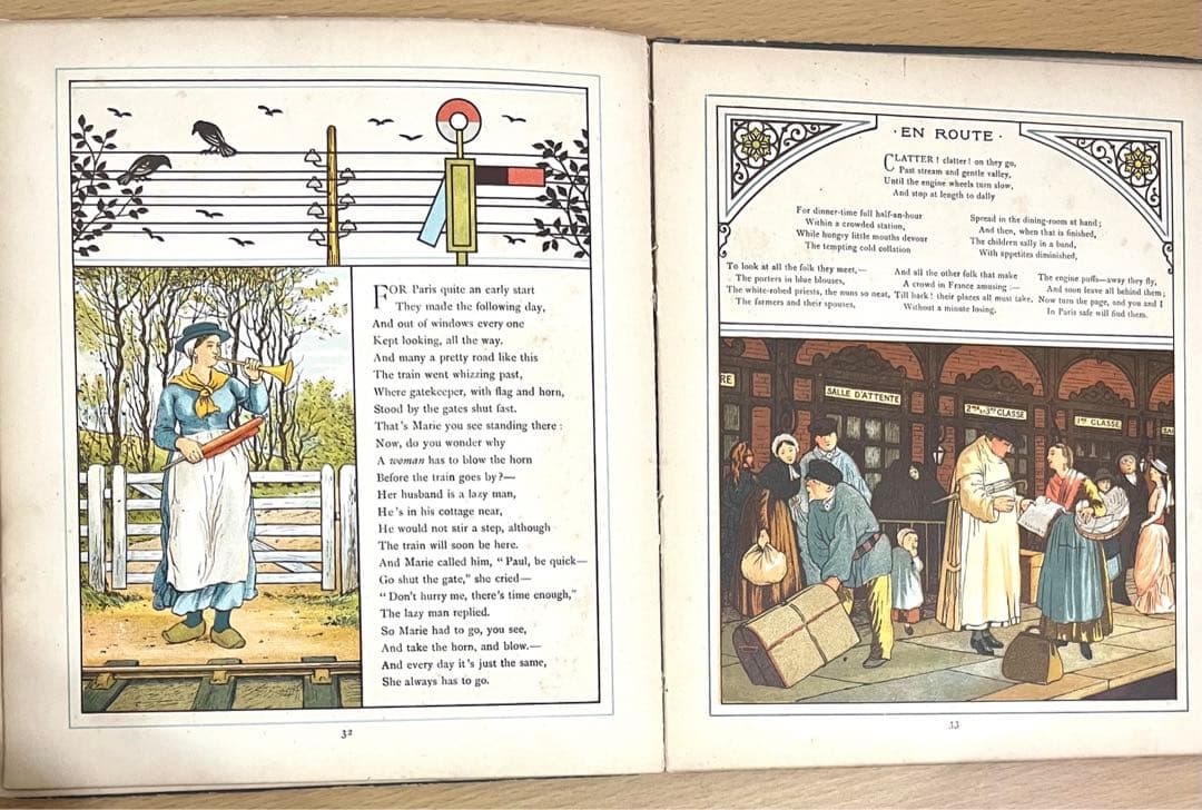 No.285 希少 アンティーク 洋書 絵本 ビクトリアン