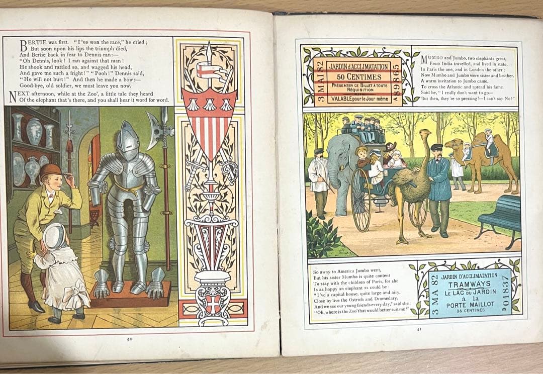 No.285 希少 アンティーク 洋書 絵本 ビクトリアン