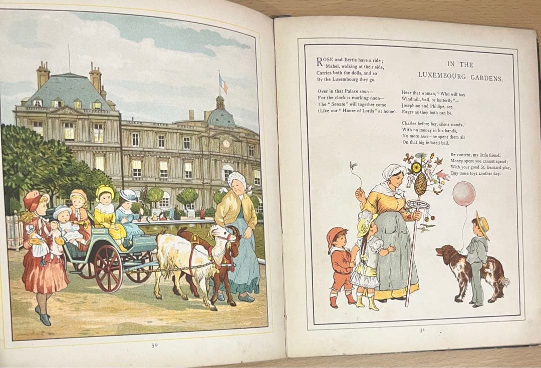 No.285 希少 アンティーク 洋書 絵本 ビクトリアン