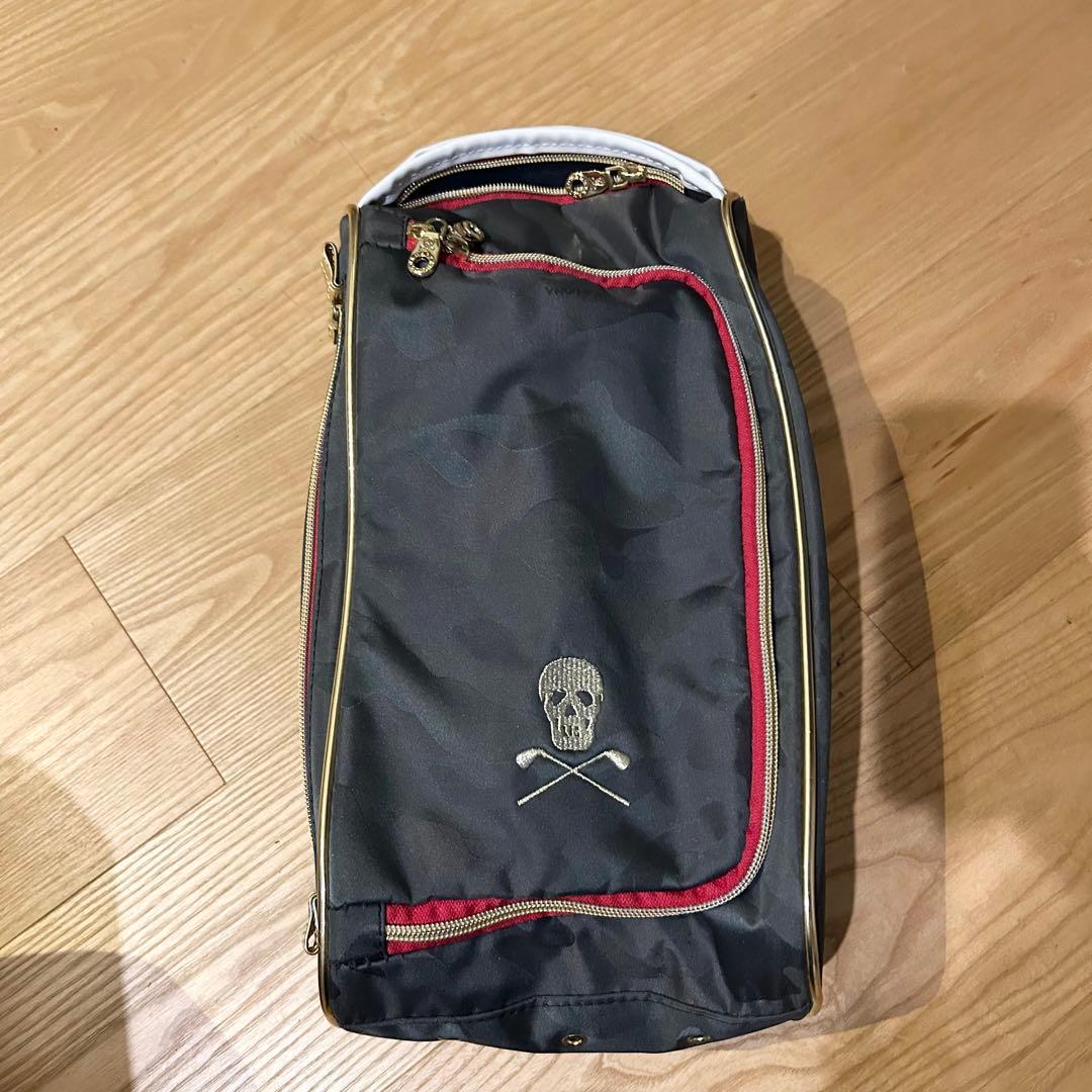 MARK & LONA マークアンドロナ 迷彩 シューズバッグ 靴入れ スカル