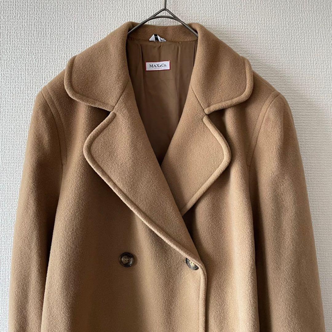 MAX&Co. マックスアンドコー　ウールコート ロングコート　キャメル　M