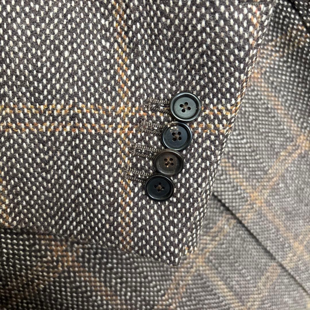 LARDINI チェスターコート チェック柄　サイズ46