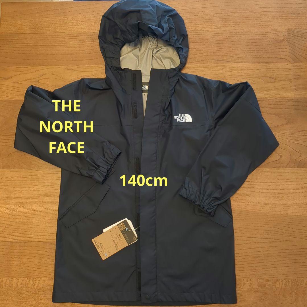 【新品タグ付】THE NORTH FACE マウンテンレインコート140cm 黒