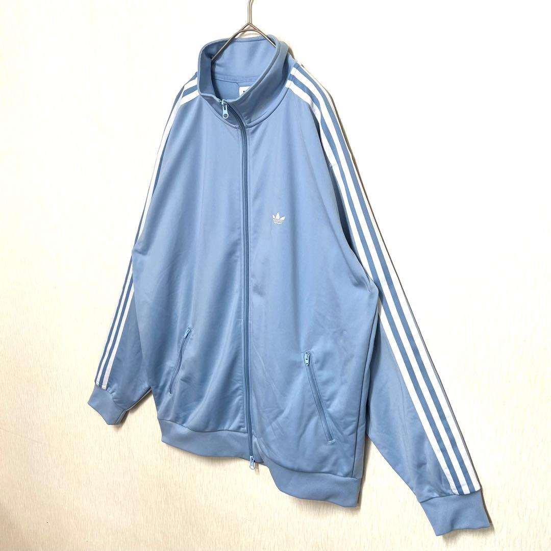 【あのちゃん着用同型同色‼️】 adidasベッケンバウアージャージ L 青 古着