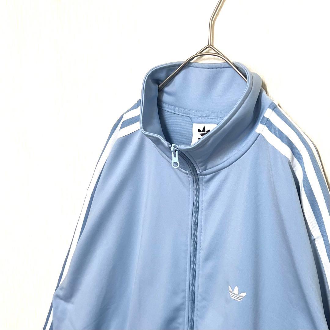 【あのちゃん着用同型同色‼️】 adidasベッケンバウアージャージ L 青 古着