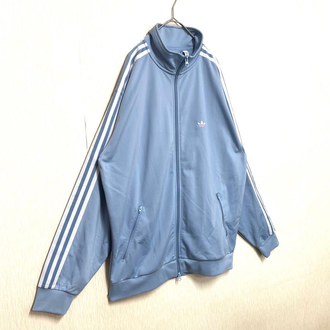 【あのちゃん着用同型同色‼️】 adidasベッケンバウアージャージ L 青 古着