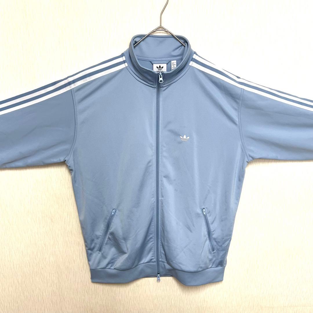 【あのちゃん着用同型同色‼️】 adidasベッケンバウアージャージ L 青 古着