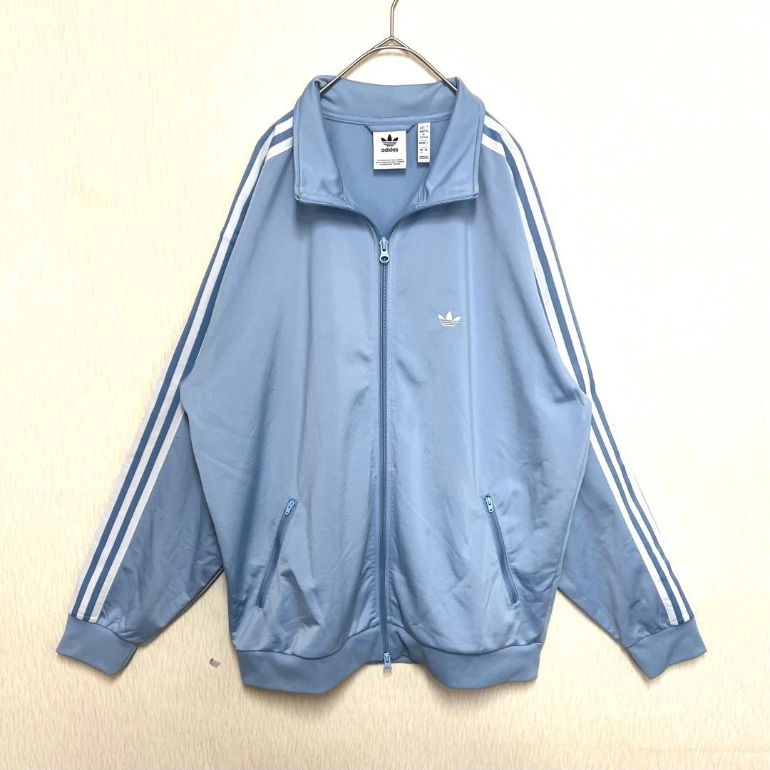 【あのちゃん着用同型同色‼️】 adidasベッケンバウアージャージ L 青 古着