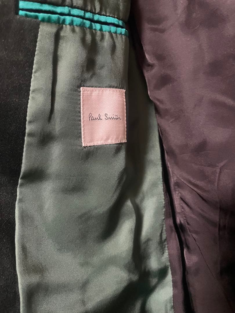 Paul Smith ダークグリーン ベルベット セットアップ