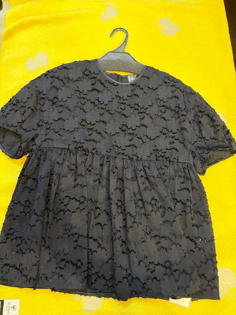 トゥモローランド　マーガレットカットジャカード ブラウス　ブラック　新品未使用