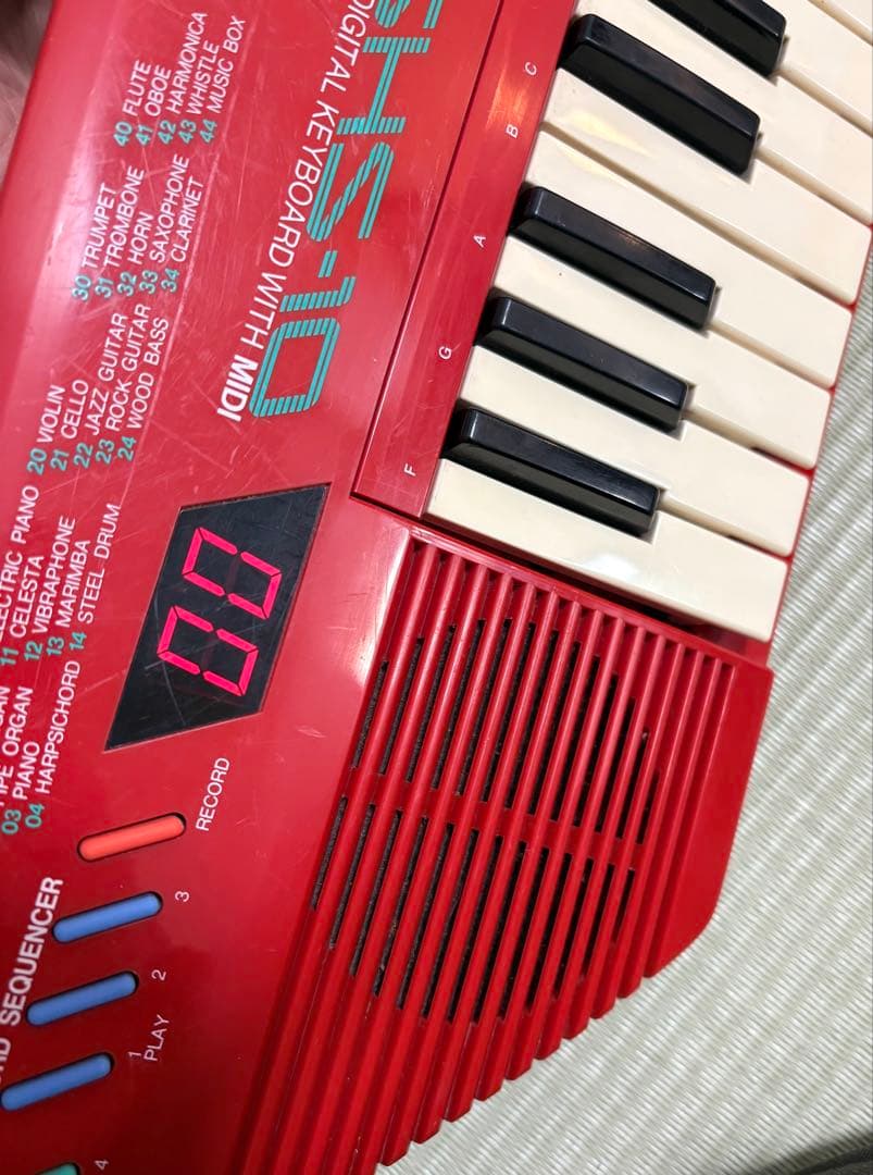YAMAHA ヤマハ ショルダー キーボード SHS-10R レッド