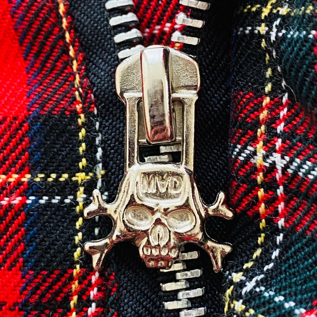 【M∀D GirL】サスペンダーつきショートパンツ｜赤チェックＭサイズ