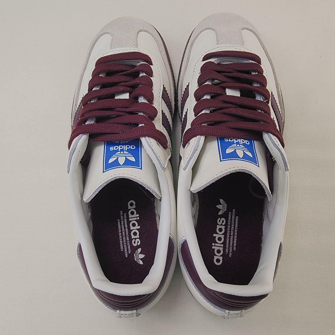 アディダス サンバ OG エミ別注 オフホワイト/マルーン 22cm