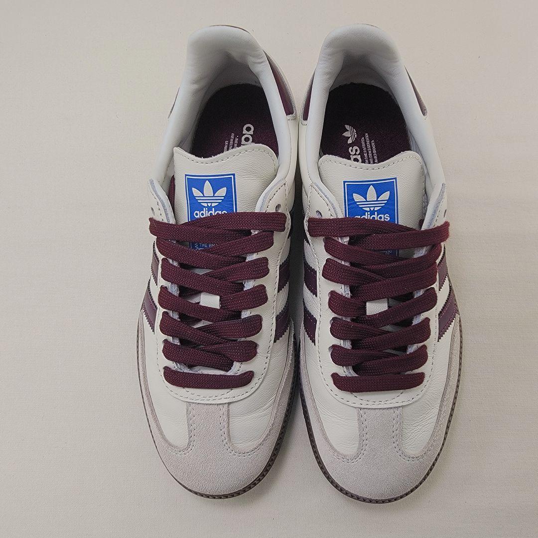 アディダス サンバ OG エミ別注 オフホワイト/マルーン 22cm