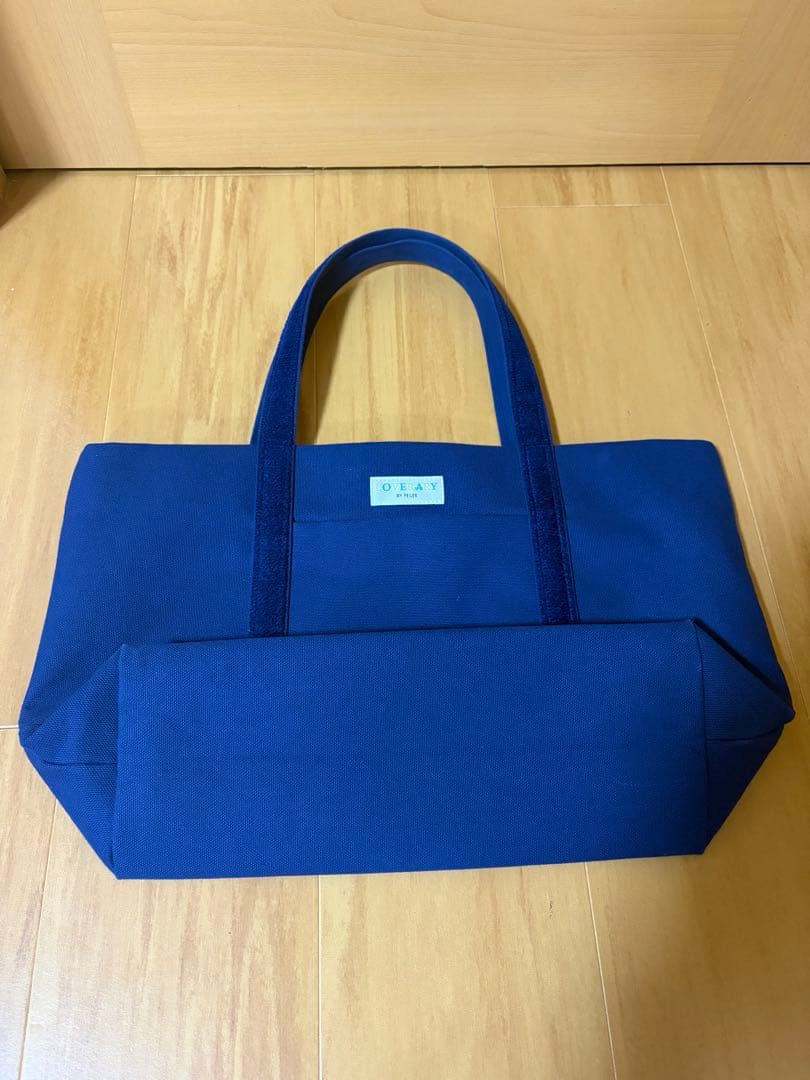 ラブラリーバイフェイラー オールドテディ ワッペン トートバッグ 紺 ネイビー