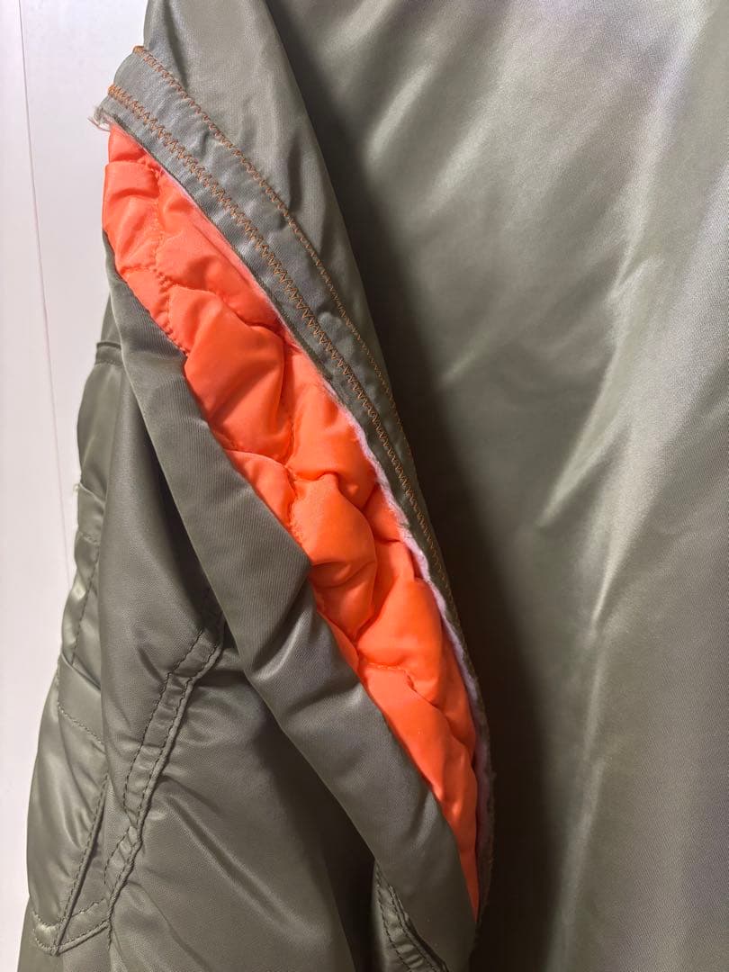 22AW kolor カラー MA-1 ボンバージャケット カーキ