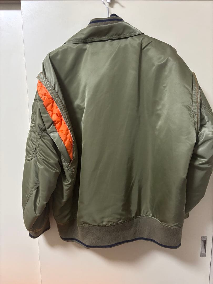 22AW kolor カラー MA-1 ボンバージャケット カーキ
