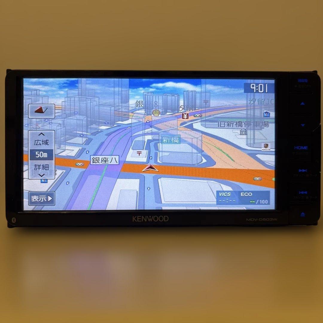Bluetooth搭載ケンウッドフルセグナビMDV-D503W新品バックカメラ付