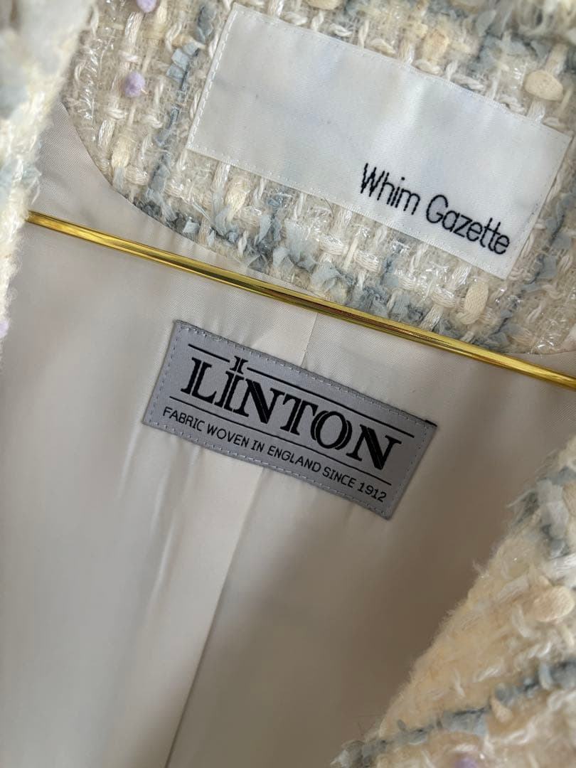 Whim Gazette LINTON ツイード ジレ CHANEL生地 高級