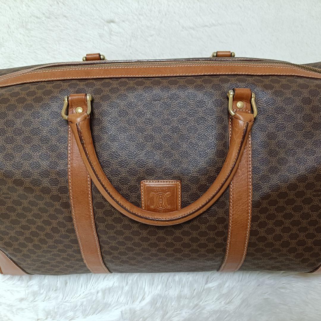 セリーヌ トリオンフ マカダム柄 ボストンバッグ 大容量 トラベルバッグ