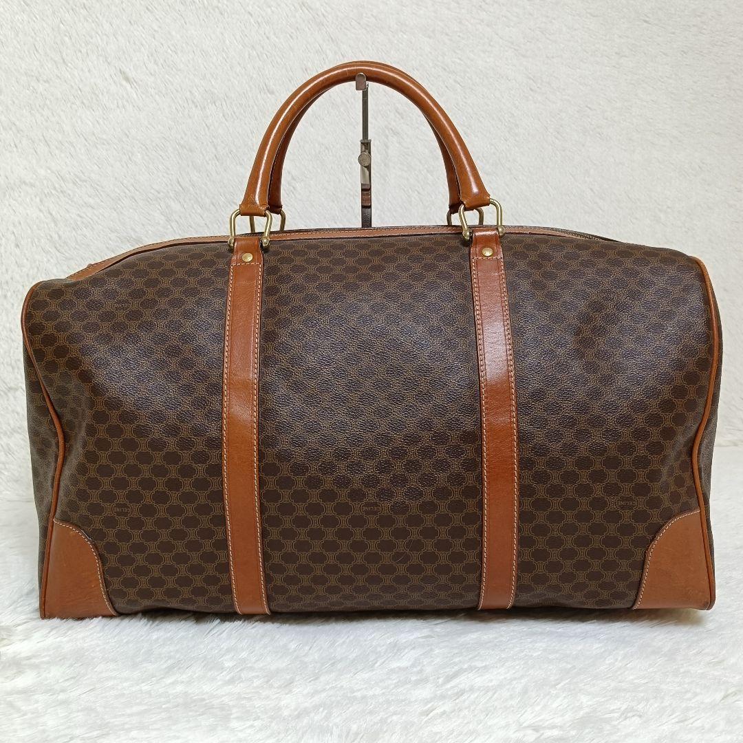 セリーヌ トリオンフ マカダム柄 ボストンバッグ 大容量 トラベルバッグ