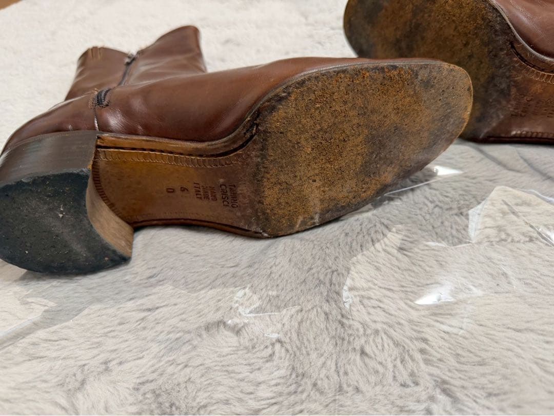 て*ぱ様 TANINO CRISCI タニノクリスチー ショートブーツ レザー