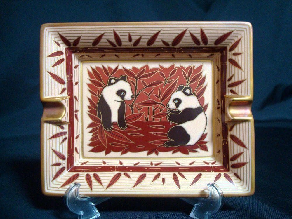 HERMES 　エルメス 　灰皿 　アッシュトレイ　パンダ
