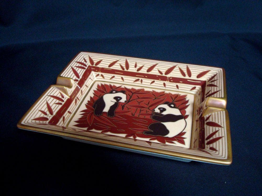 HERMES 　エルメス 　灰皿 　アッシュトレイ　パンダ