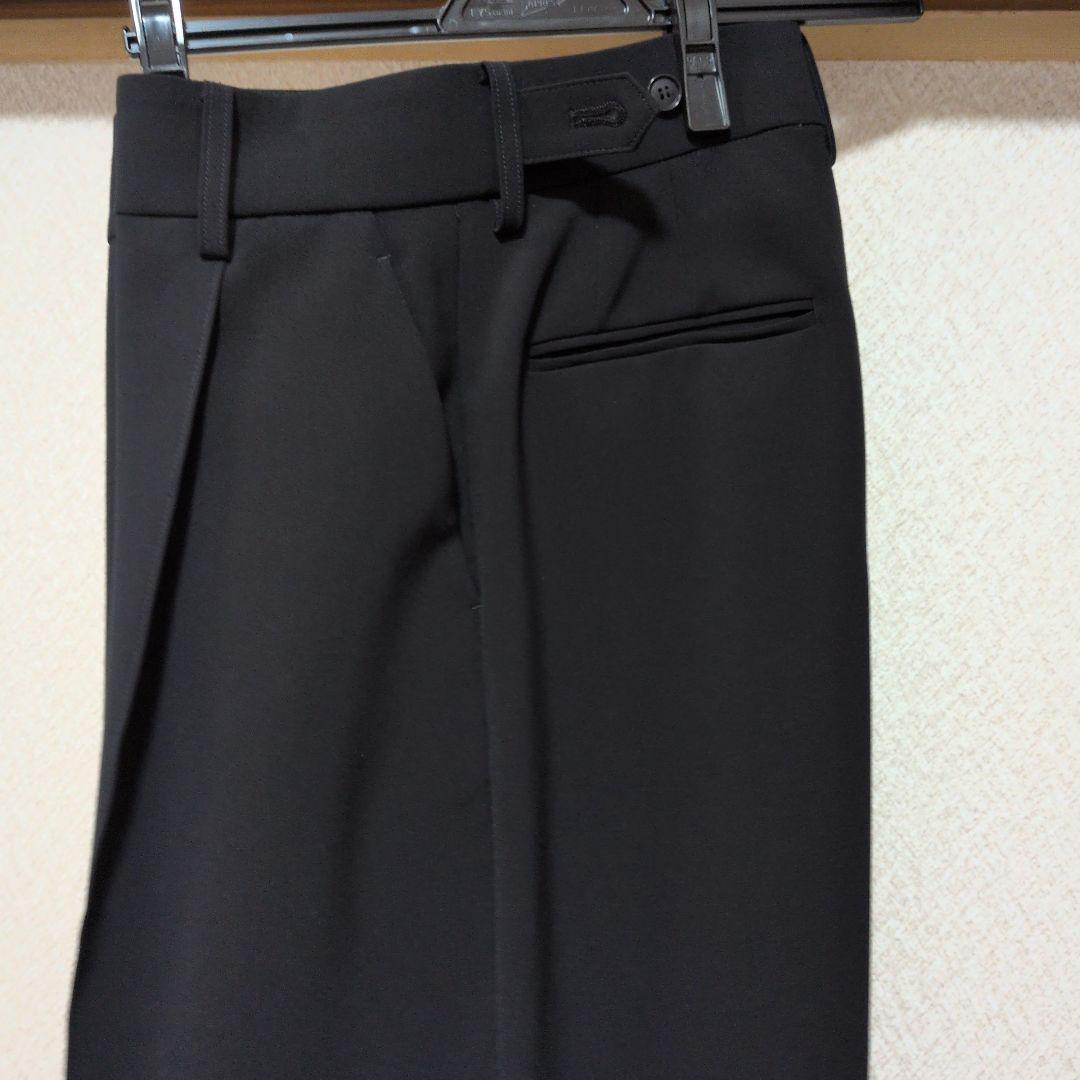 ohga TUCK PANTS セミワイドパンツ　ネイビー
