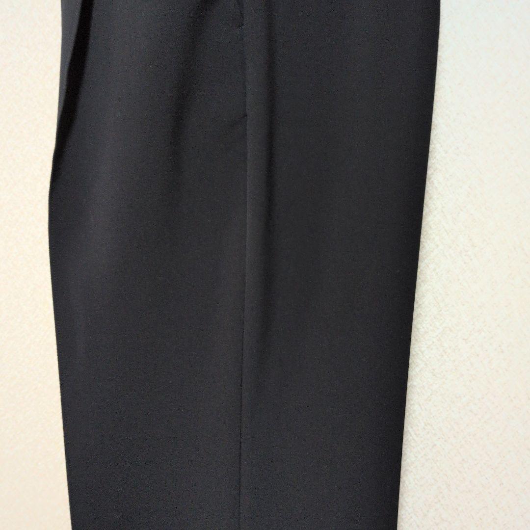 ohga TUCK PANTS セミワイドパンツ　ネイビー