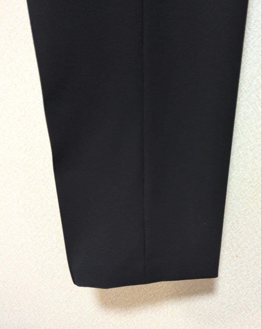 ohga TUCK PANTS セミワイドパンツ　ネイビー