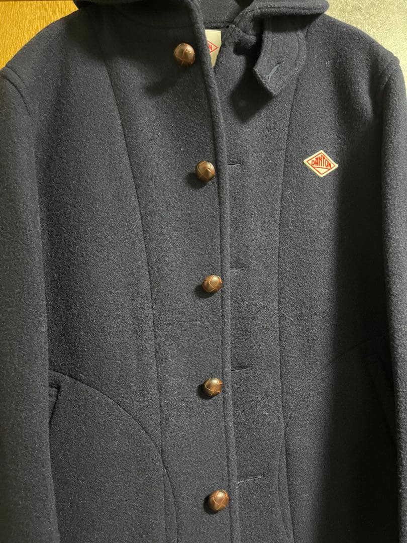 DANTON ダントン ウールモッサコート ネイビー 42