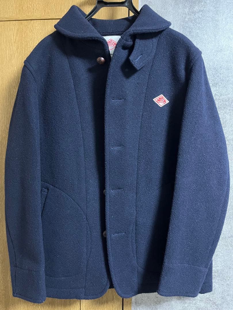 DANTON ダントン ウールモッサコート ネイビー 42