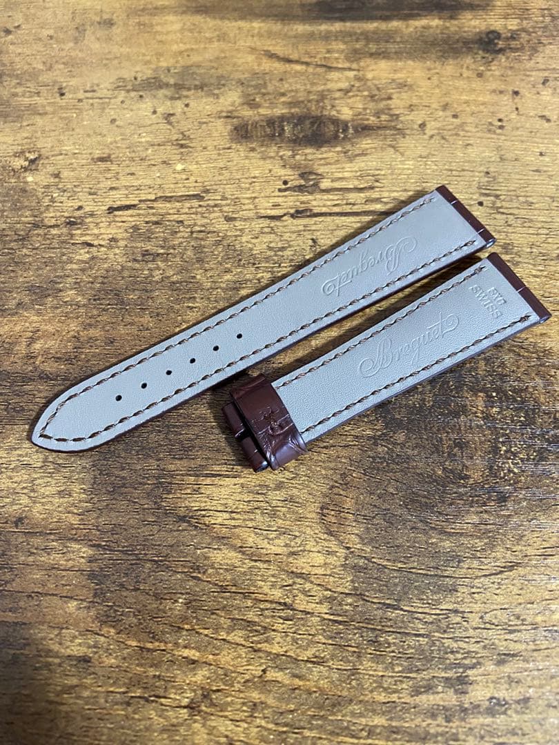 【未使用】ブレゲ　クロコダイル替えベルト20/16mm