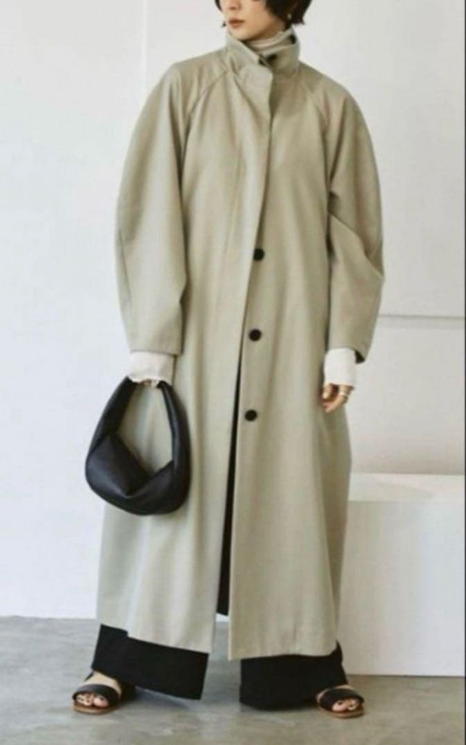 TODAYFUL トゥデイフル スタンドカラートレンチコート オートミール