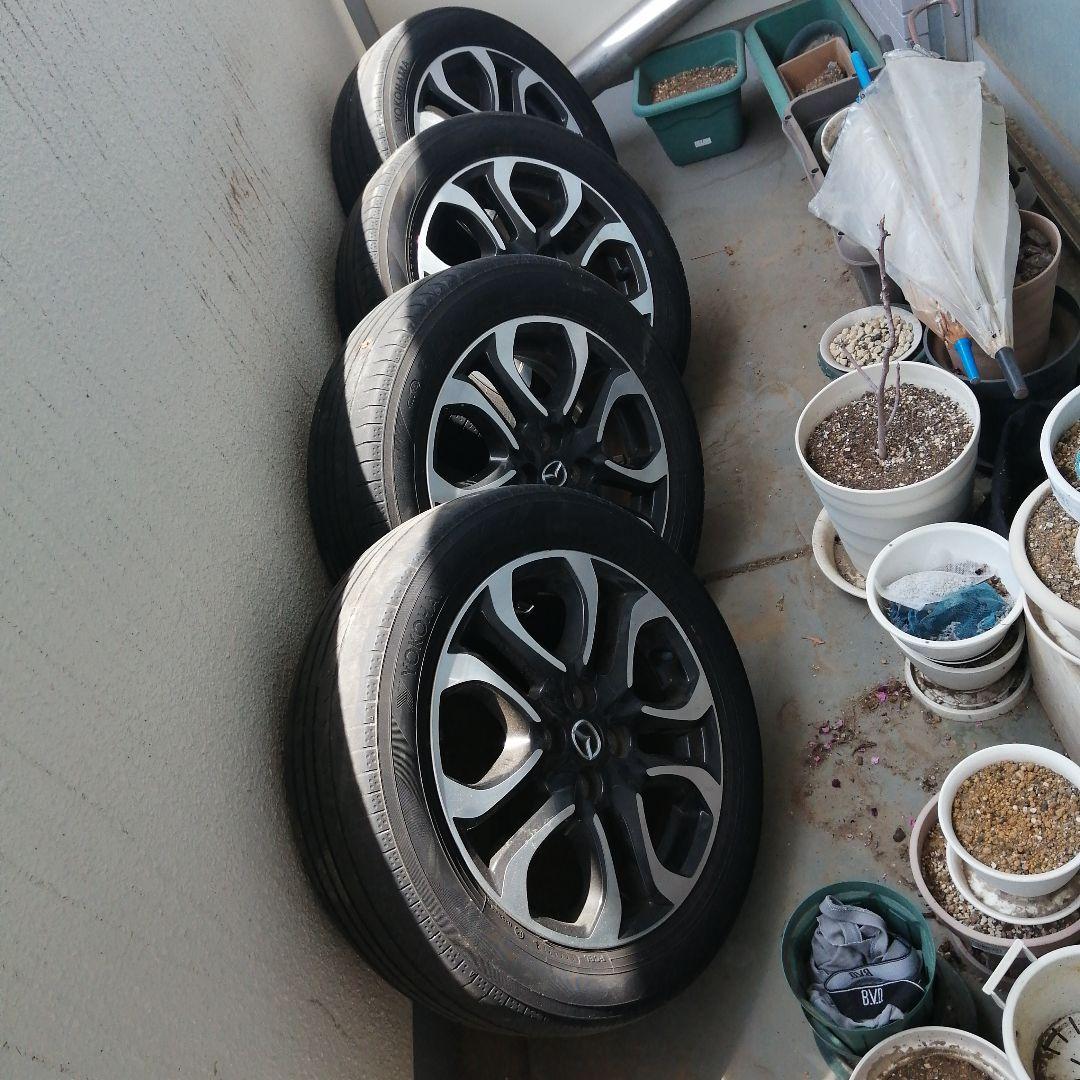 （4本セット）デミオ 16インチ 純正アルミホイール185-60-R16タイヤ用