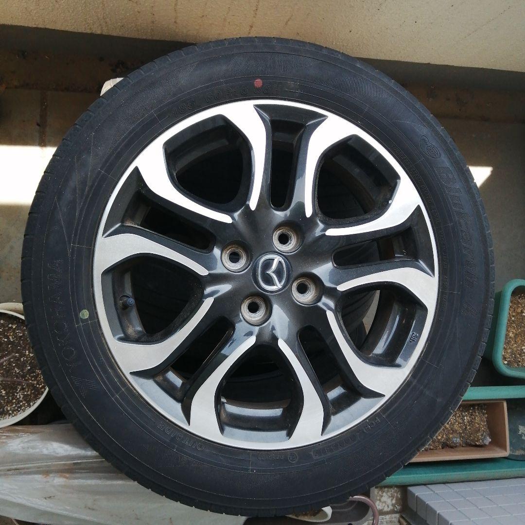 （4本セット）デミオ 16インチ 純正アルミホイール185-60-R16タイヤ用