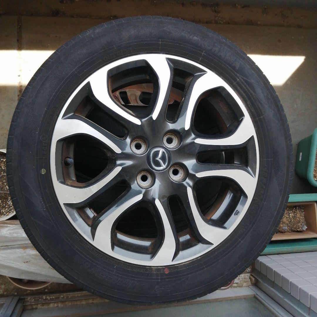 （4本セット）デミオ 16インチ 純正アルミホイール185-60-R16タイヤ用